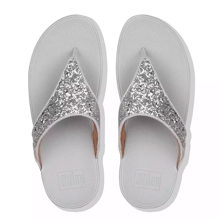 Glitter Toe-Post Sandals
